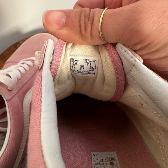 Vans Pink and White Sneakers - Picture 3 of 5